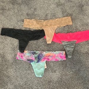 Victoria Secret PINK flower lace waist thong